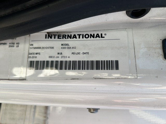 2019 INTERNATIONAL 4300 Base